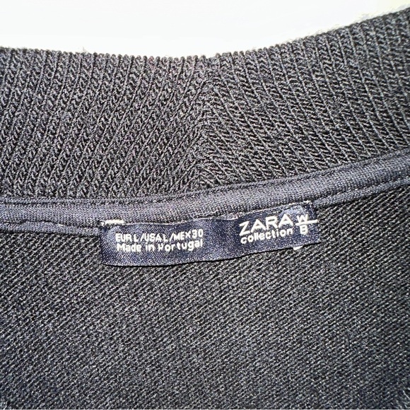 Zara Embroidered Ruffle sleeve sweater - Picture 4 of 5